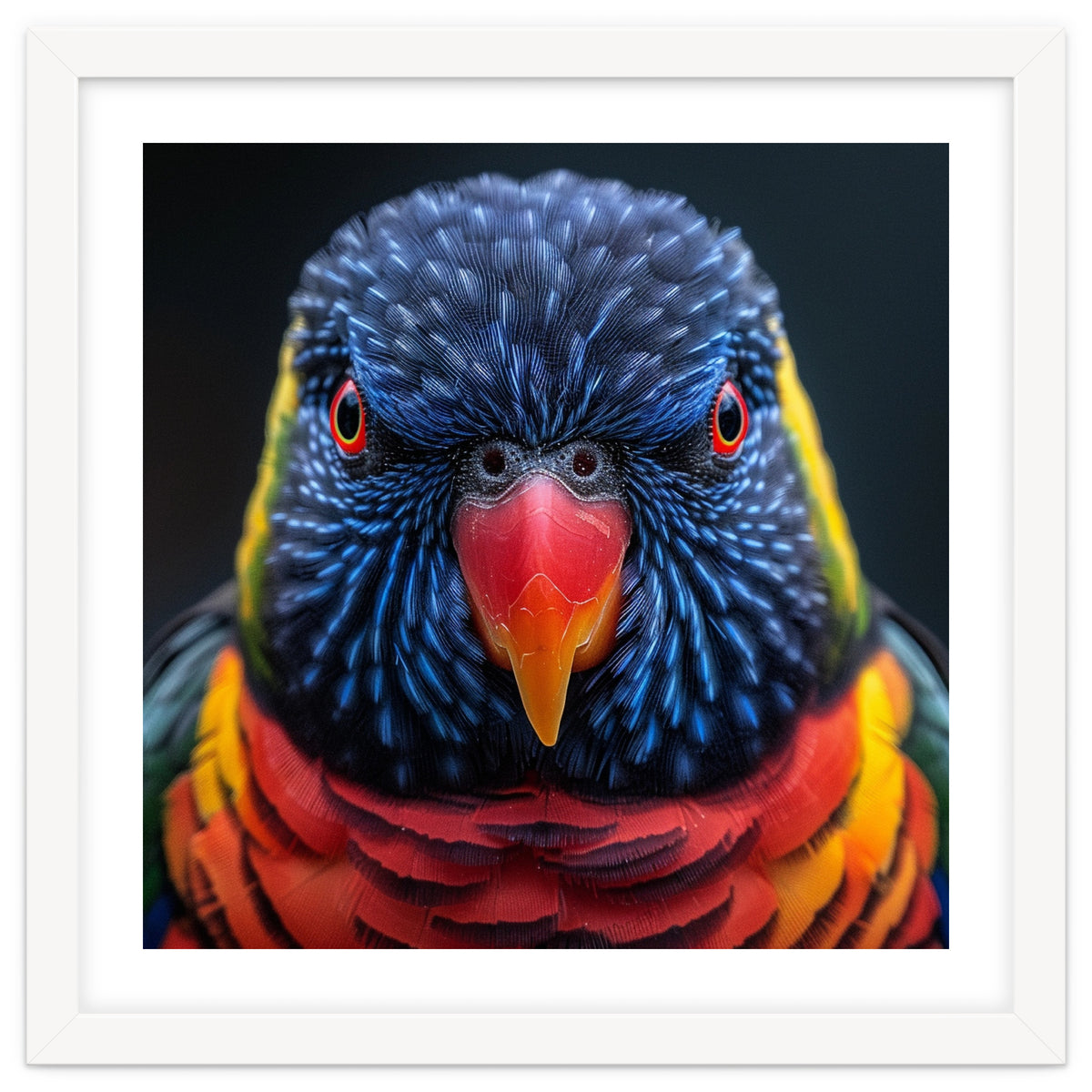 Close Up Of A Colorful Rainbow Lorikeet Bird