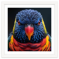 Close Up Of A Colorful Rainbow Lorikeet Bird