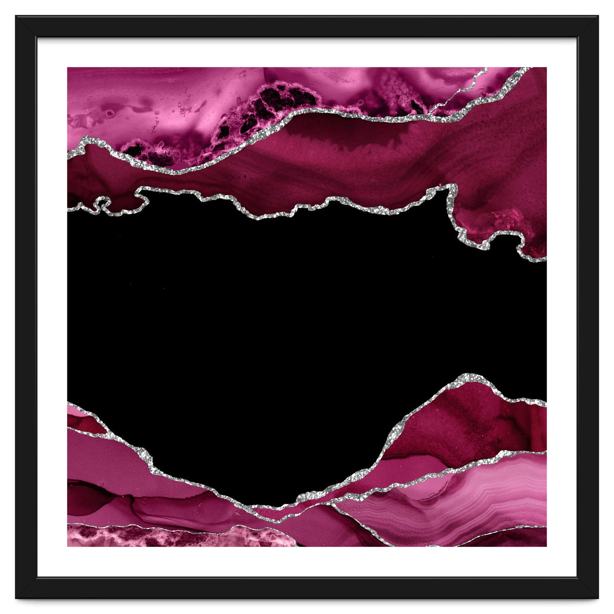 Burgundy & Silver Agate Texture 04