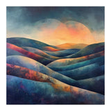 Abstract Ethereal Rolling Hills at Sunset (Print Only) thumbnail