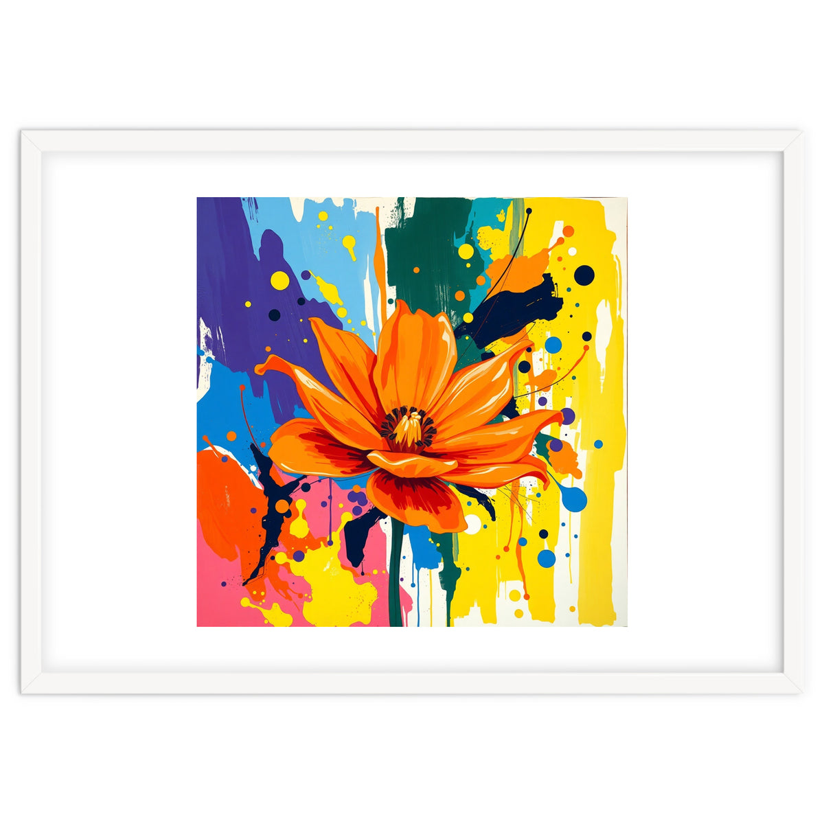 Modern Vibrant Flower