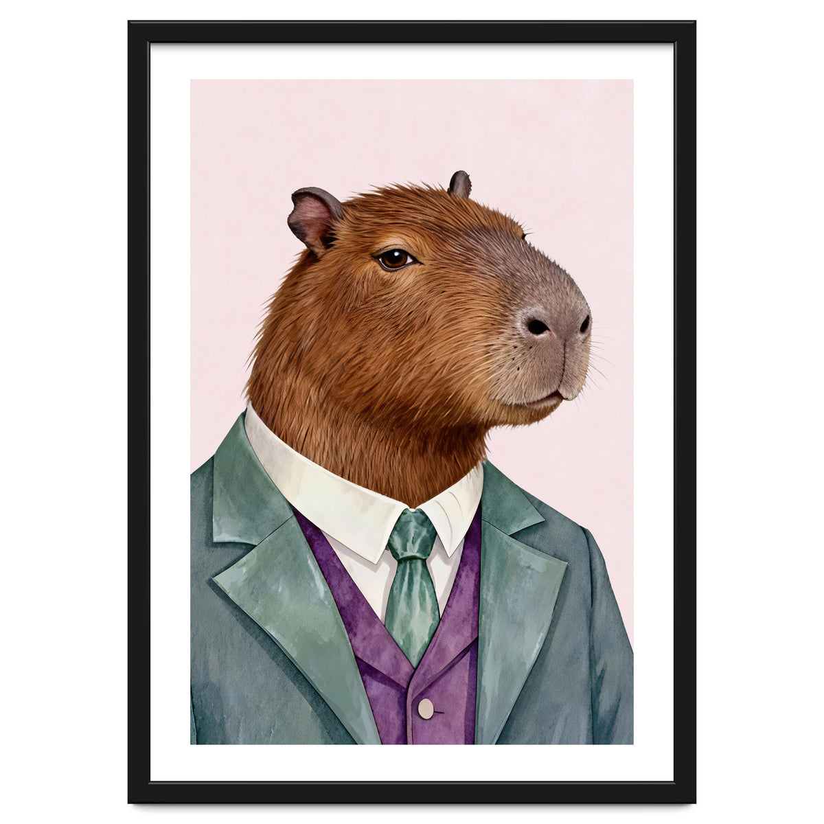 Capybara Fashion Portrait