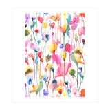 Watercolour Colourful Wild Flowers (Print Only) thumbnail