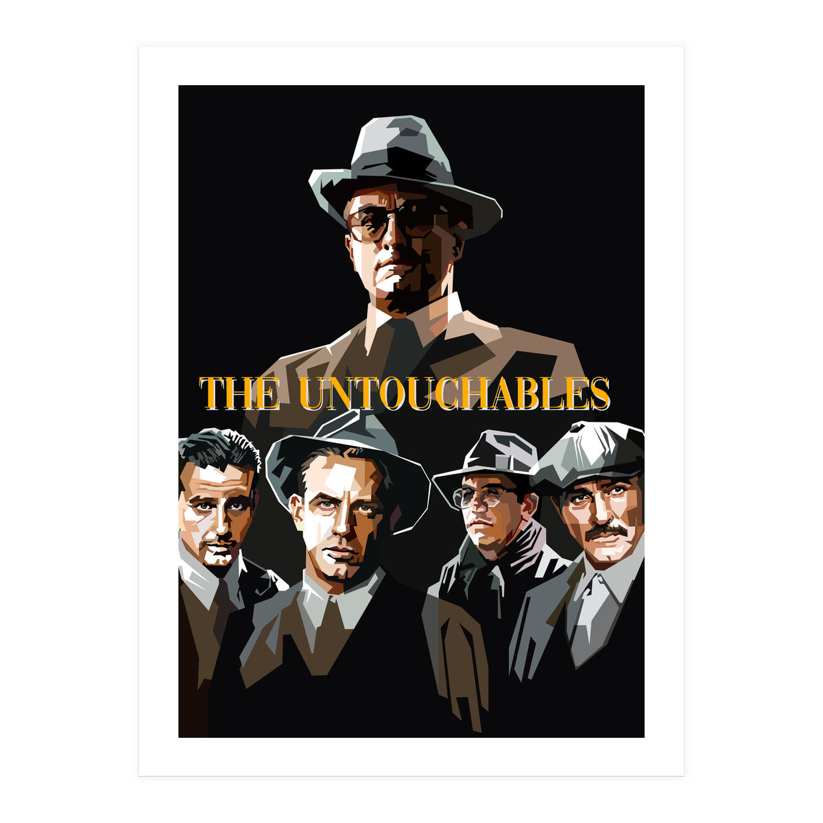 The Untouchables Movies Retro Illustration Trending Now (Print Only)