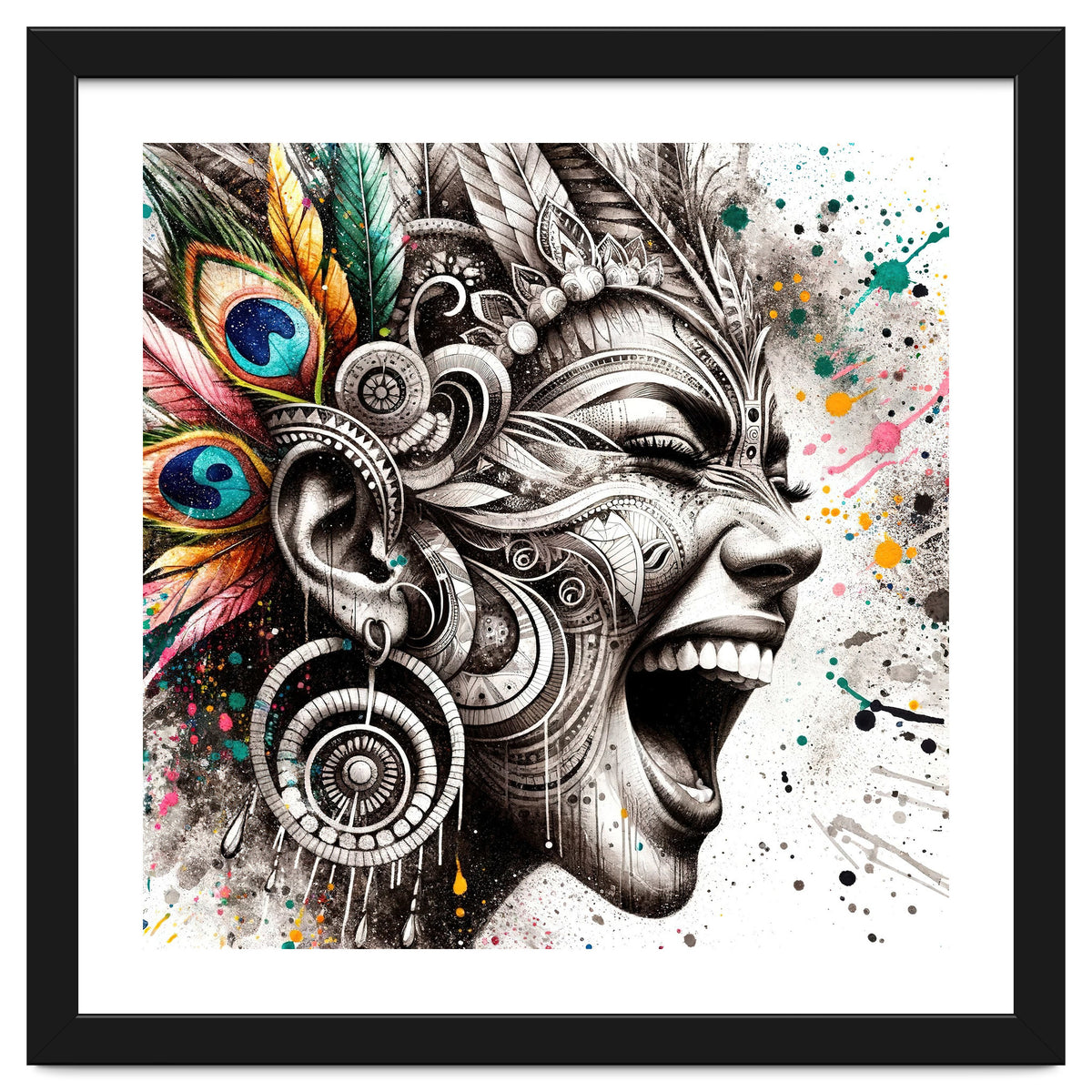 Carnival Scream Portrait