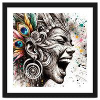 Carnival Scream Portrait