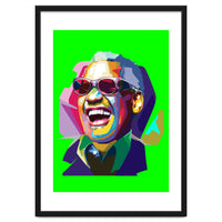 Ray Charles Jazz Singer Pop Art Illustration