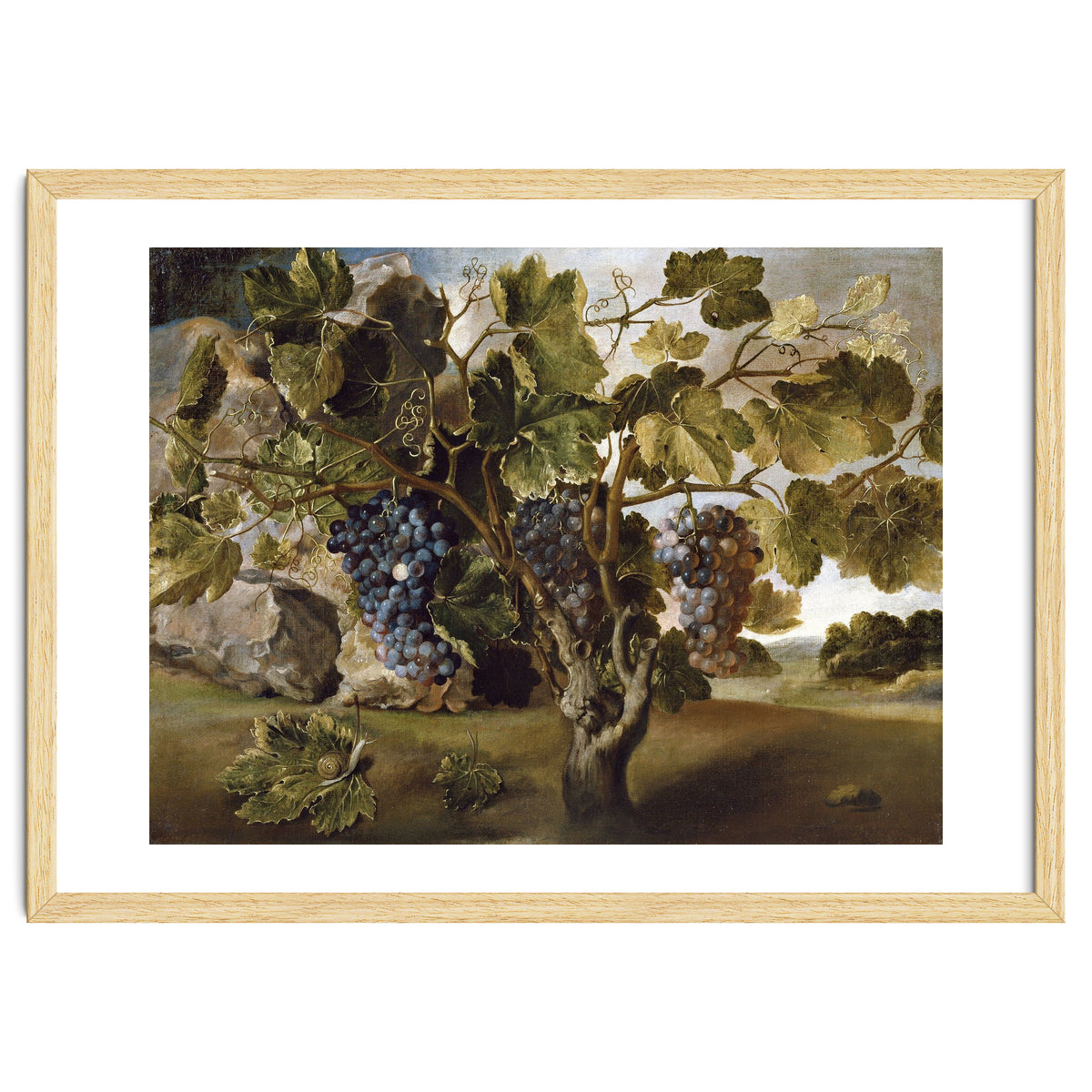 Tomás Hiepes / 'Landscape with a Grapevine', 17th century, Spanish School, Oil on canvas, 67 cm x...