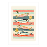 Sardines On Stripes (Print Only) thumbnail
