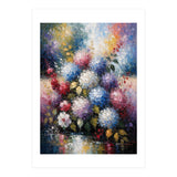 Vibrant Summer Hydrangea Bouquet Heavy Impasto Oil Painting (Print Only) thumbnail