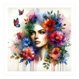 Ethereal Floral Portrait (Print Only) thumbnail