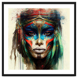Turquoise Warrior Woman Portrait thumbnail