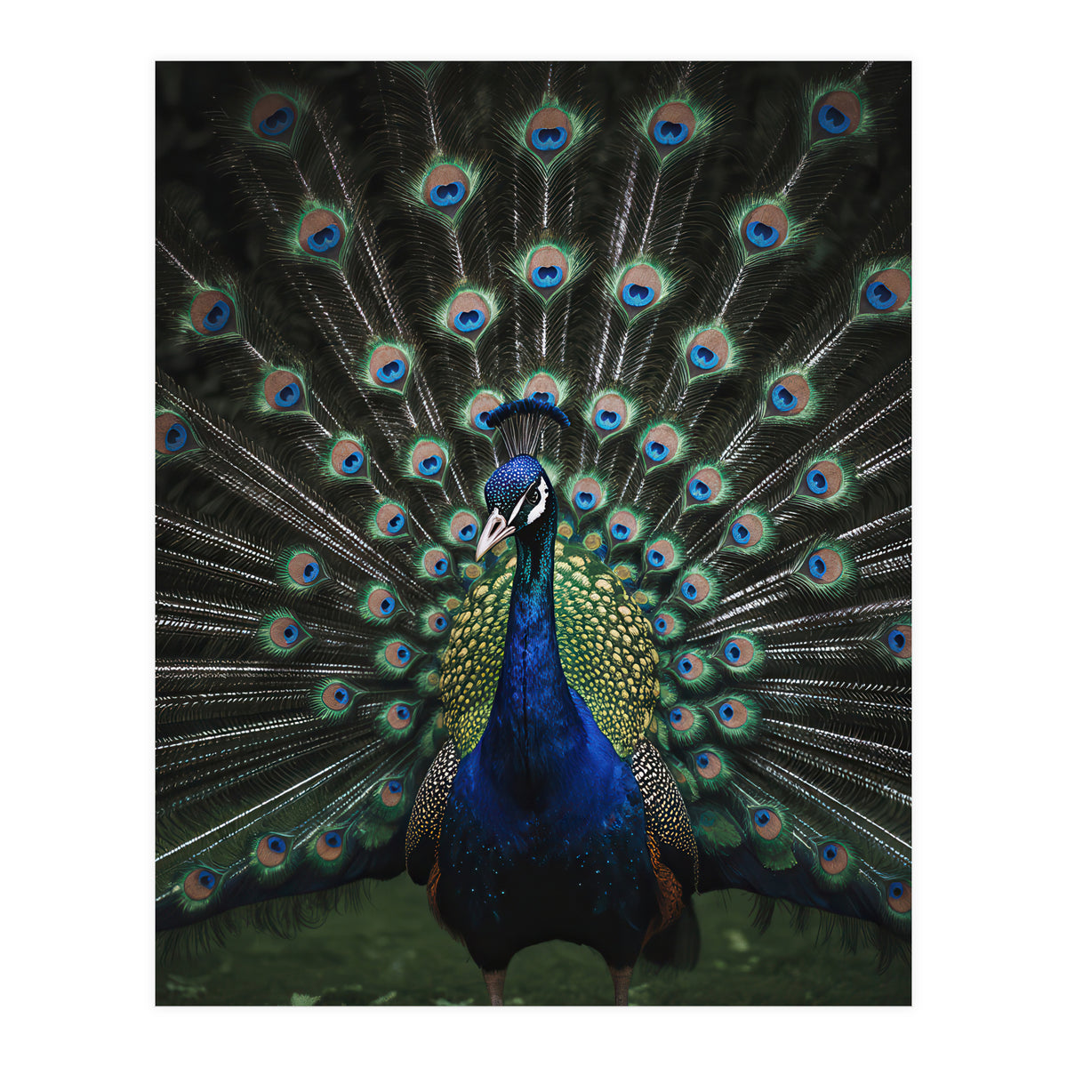 Peacock Portrait Photography (Print Only)