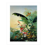 Fleurs exotique, 1836 Exotic flowers from tropical countries. Canvas, 162 x 121 cm. (Print Only) thumbnail