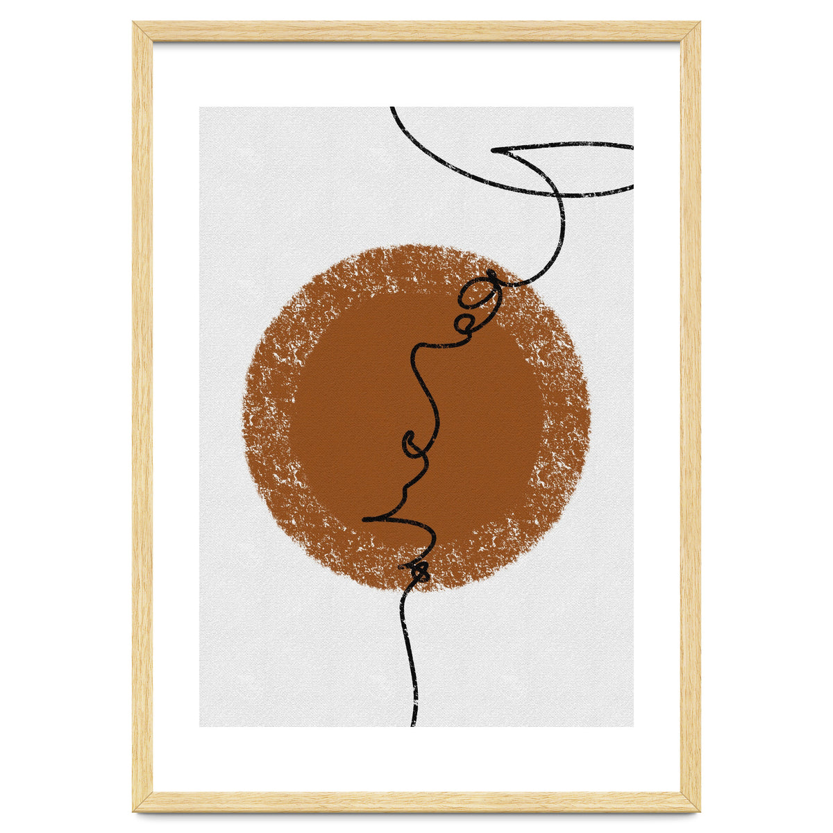 Abstract Brown and Black Lines