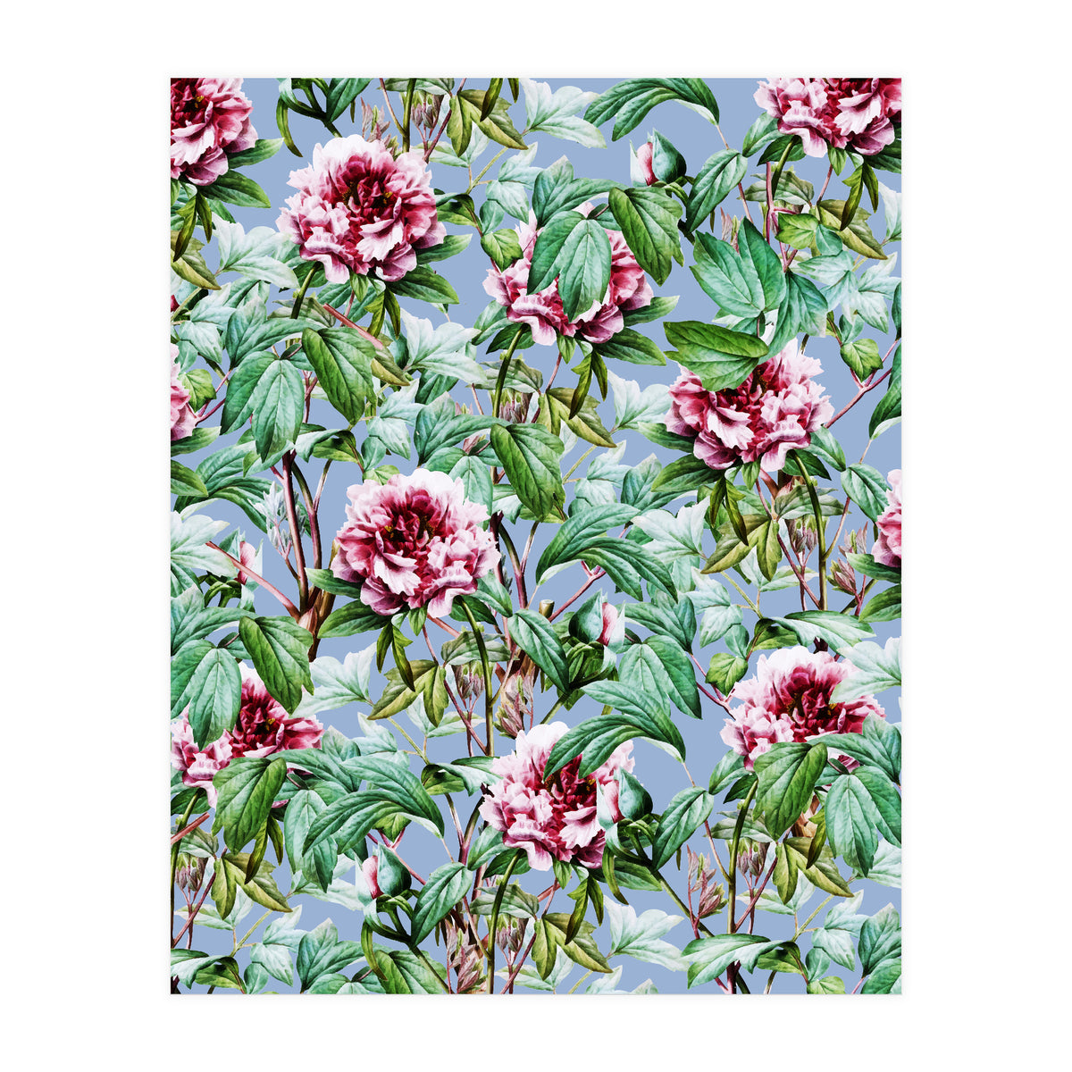 Frosty Florals #society6 #decor #buyart (Print Only)