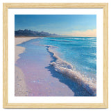 Sparkling Pastel Shoreline with Glittering Turquoise Waves thumbnail