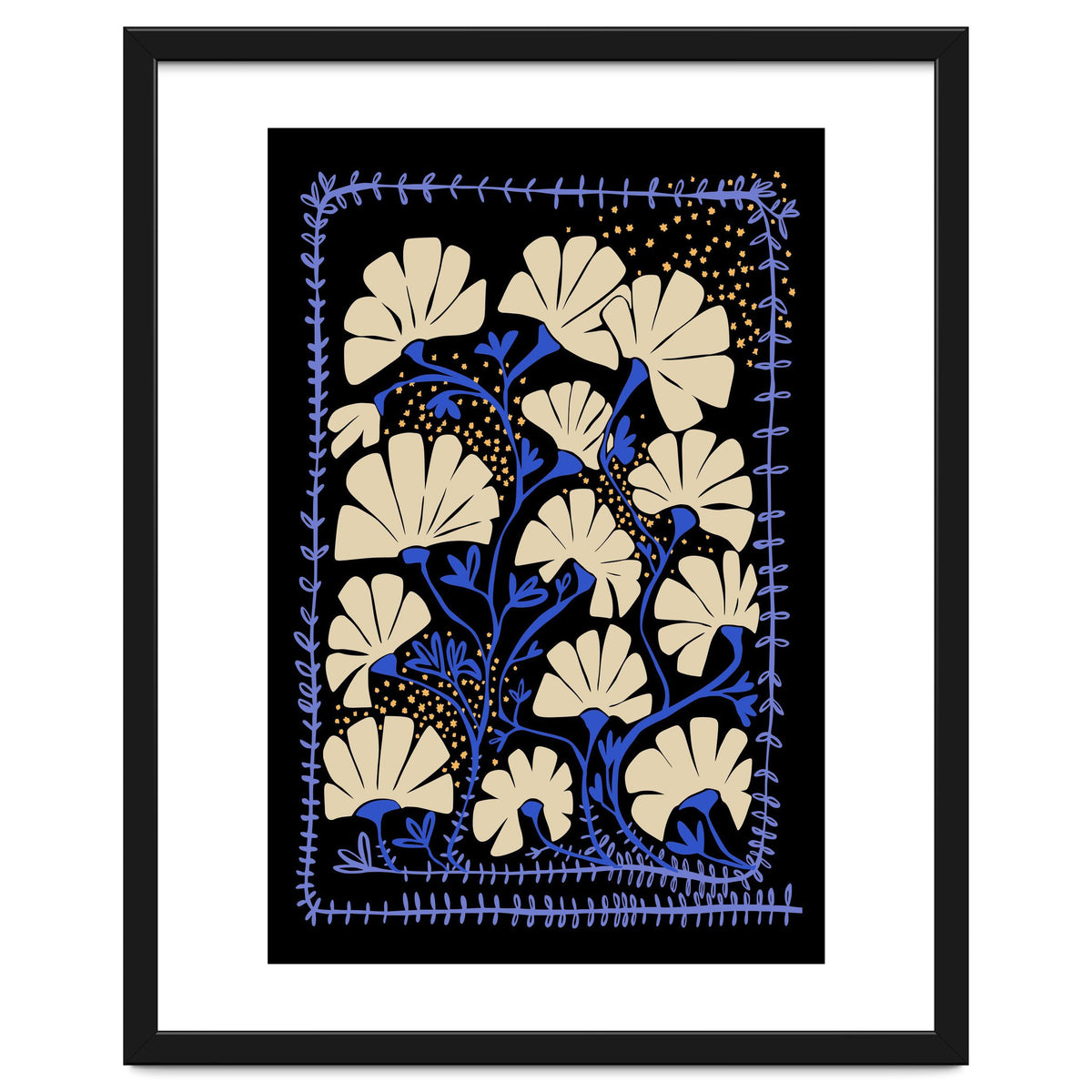 Klimts blooming  black