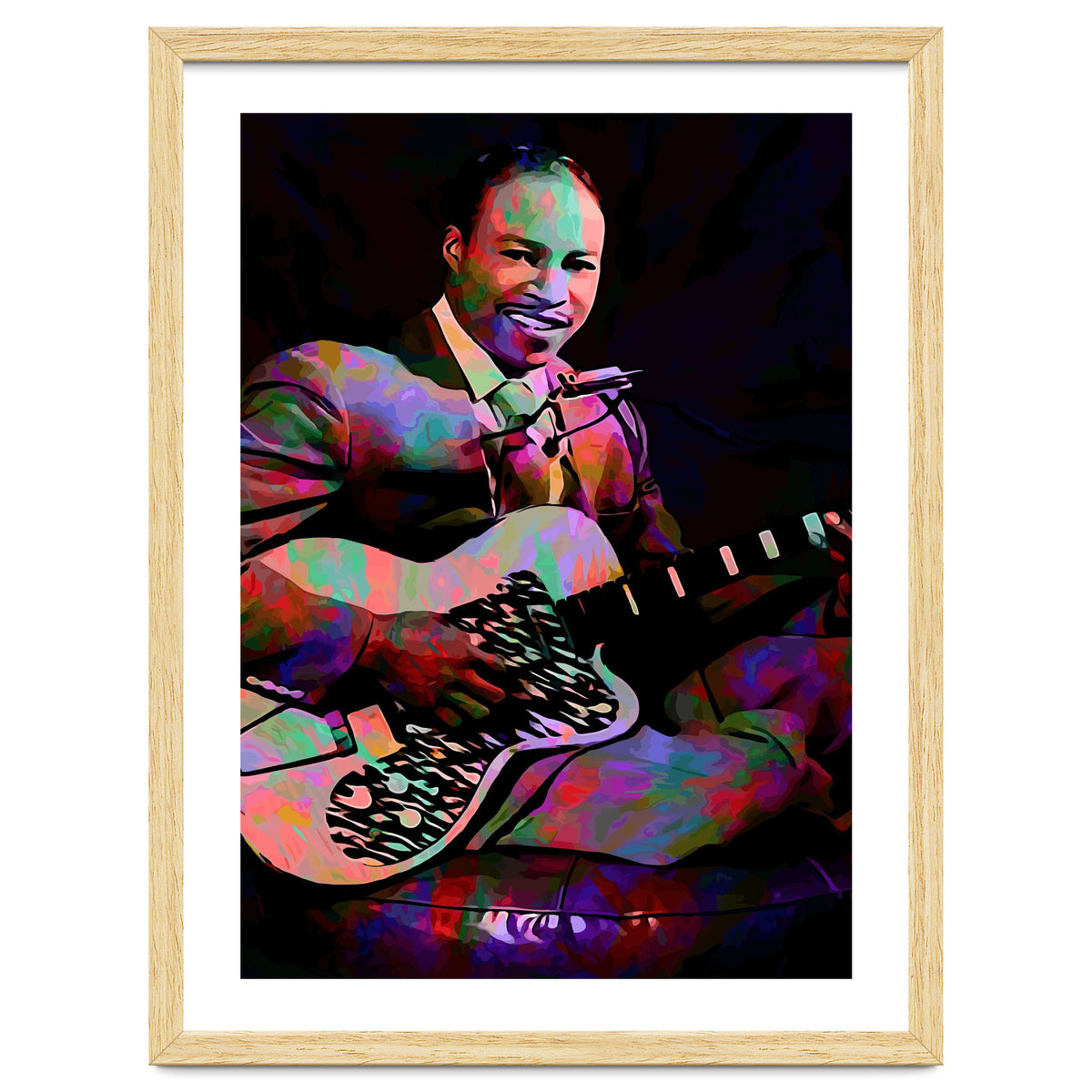Jimmy Reed American BLues Musician Legend Colorful