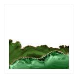 Green & Gold Agate Texture 30  (Print Only) thumbnail