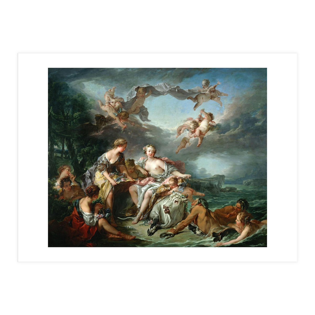The rape of Europa, 1747. FRANCOIS BOUCHER. (Print Only)