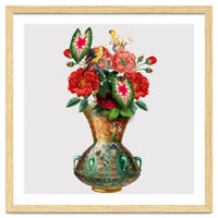 flower vase collage art