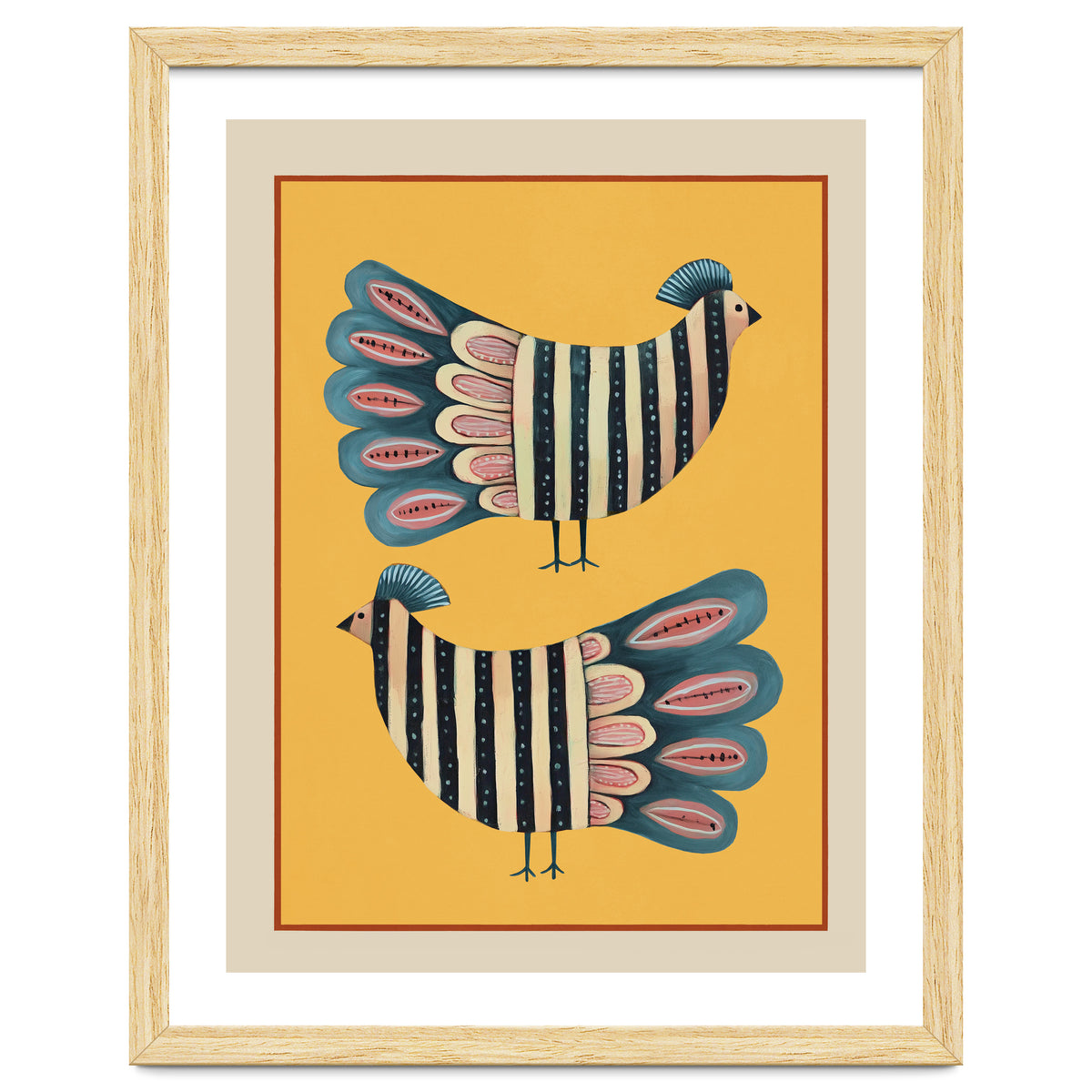 Striped Bird Pair II