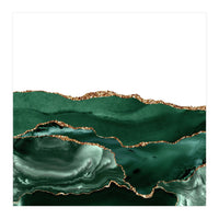 Emerald & Gold Agate Texture 05 (Print Only)