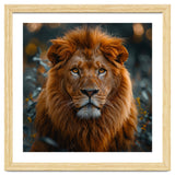 Majestic Lion Portrait Intense Gaze Wildlife thumbnail