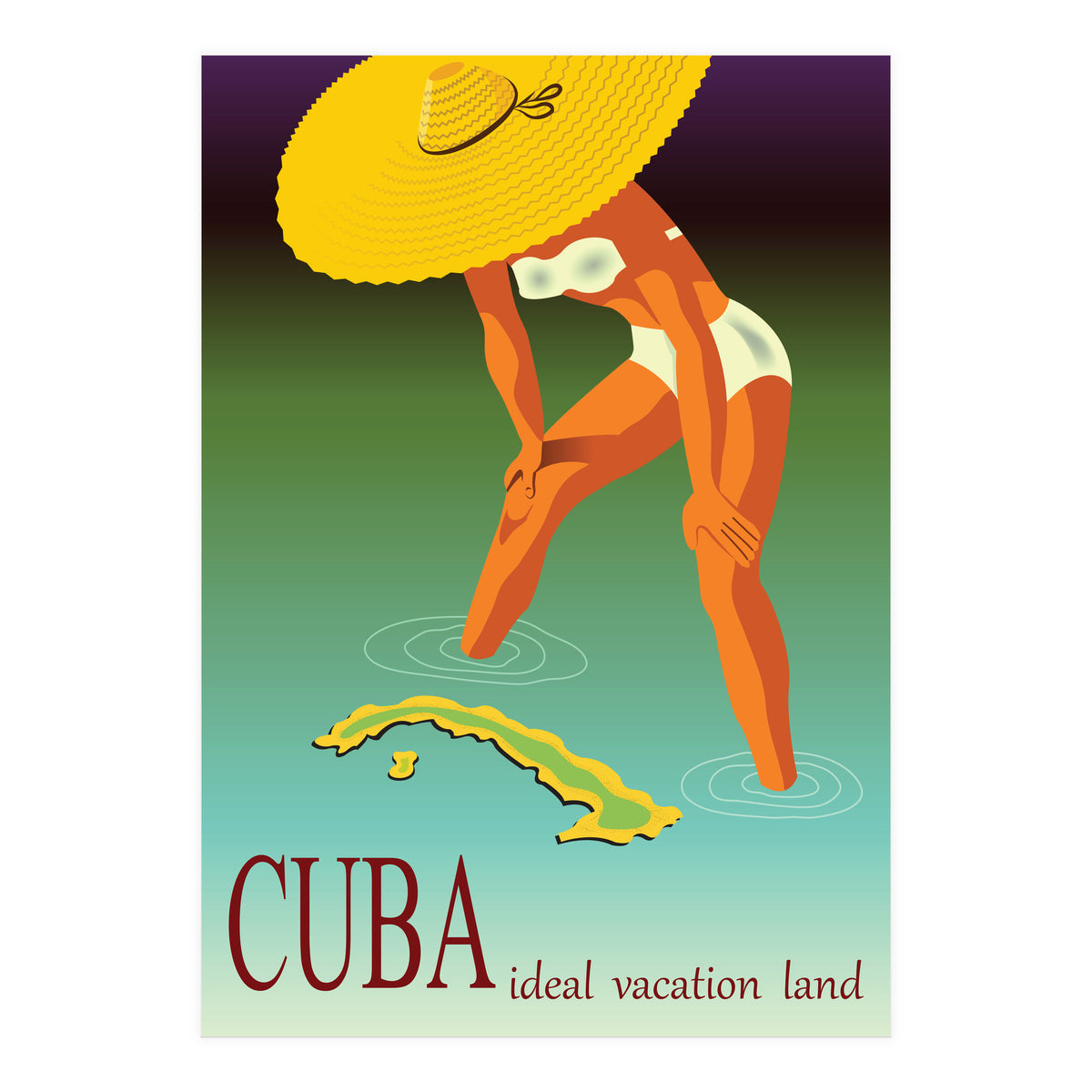 Cuba, Ideal Vacation Land (Print Only)