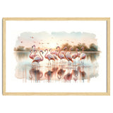 Serene Flamingo Sunrise thumbnail