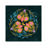 Floral Moths and Moon (Print Only) thumbnail