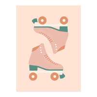 Blush Green Retro Rollers Skate (Print Only)