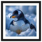 Gentoo Penguin In Its Natural Snowy Habitat thumbnail