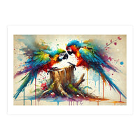 Tropical Macaw Pair (Print Only)