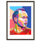 Iniesta pop art portrait thumbnail
