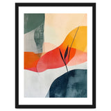 Minimalist Botanical Abstract Art with Organic Overlapping Shapes thumbnail