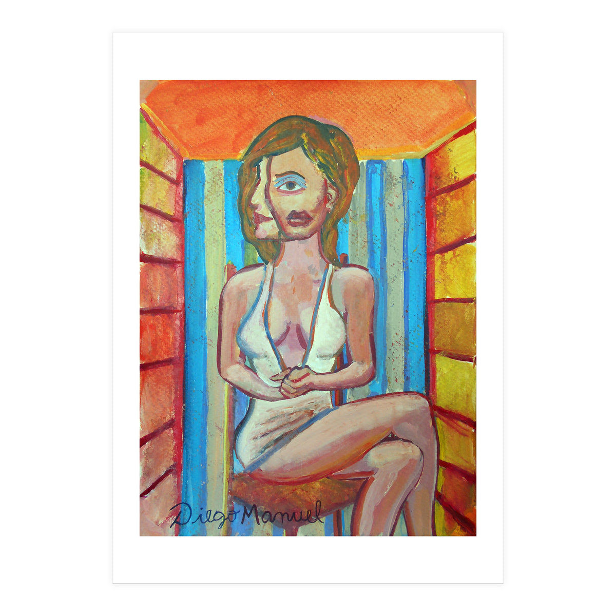 Mujer En La Silla 4 (Print Only)