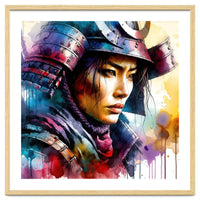 Samurai Asian Warrior Woman Portrait