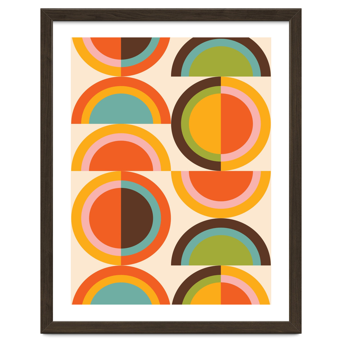 Bauhaus Geometric Rainbow