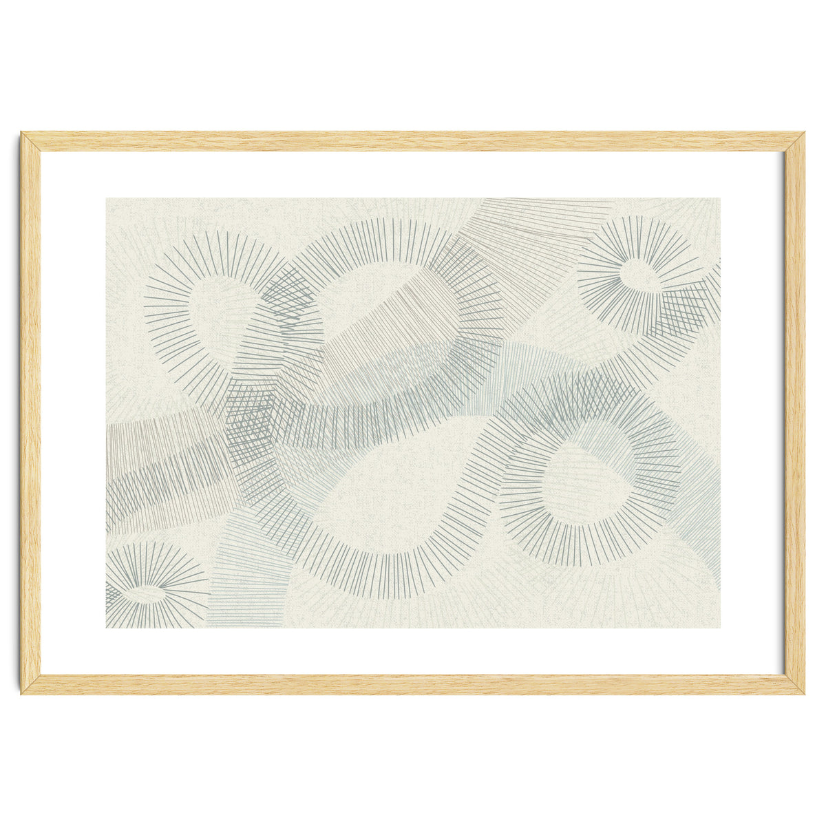 calming essentials Curved Lines blue
