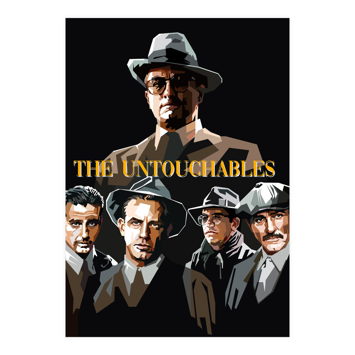 The Untouchables Movies Retro Illustration Trending Now (Print Only)