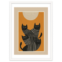 Abstract Black Cats