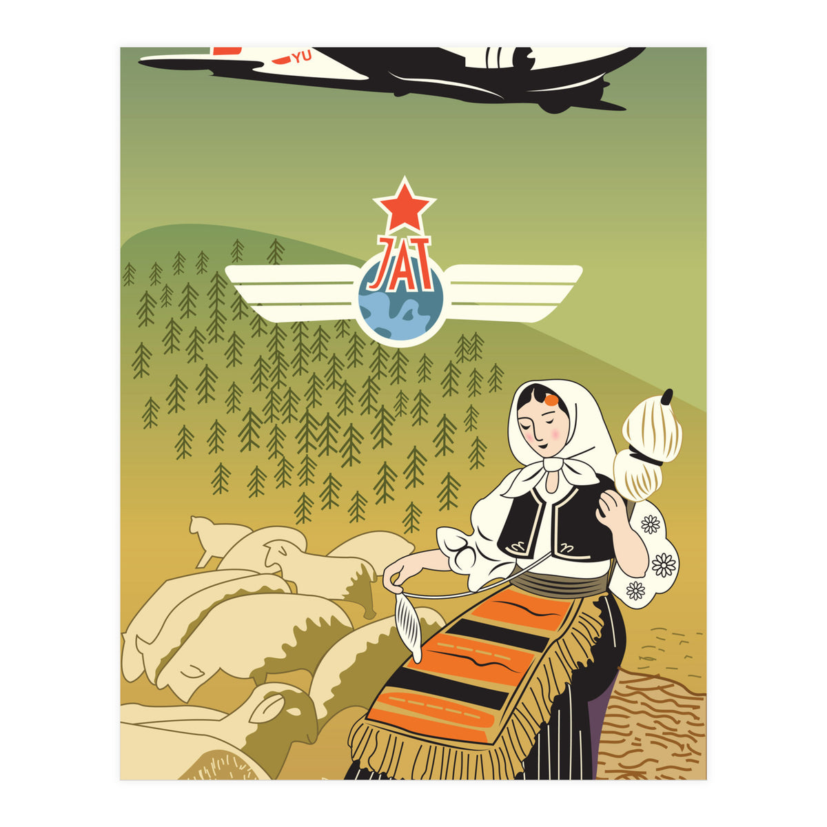 JAT Airways, Yugoslavia (Print Only)