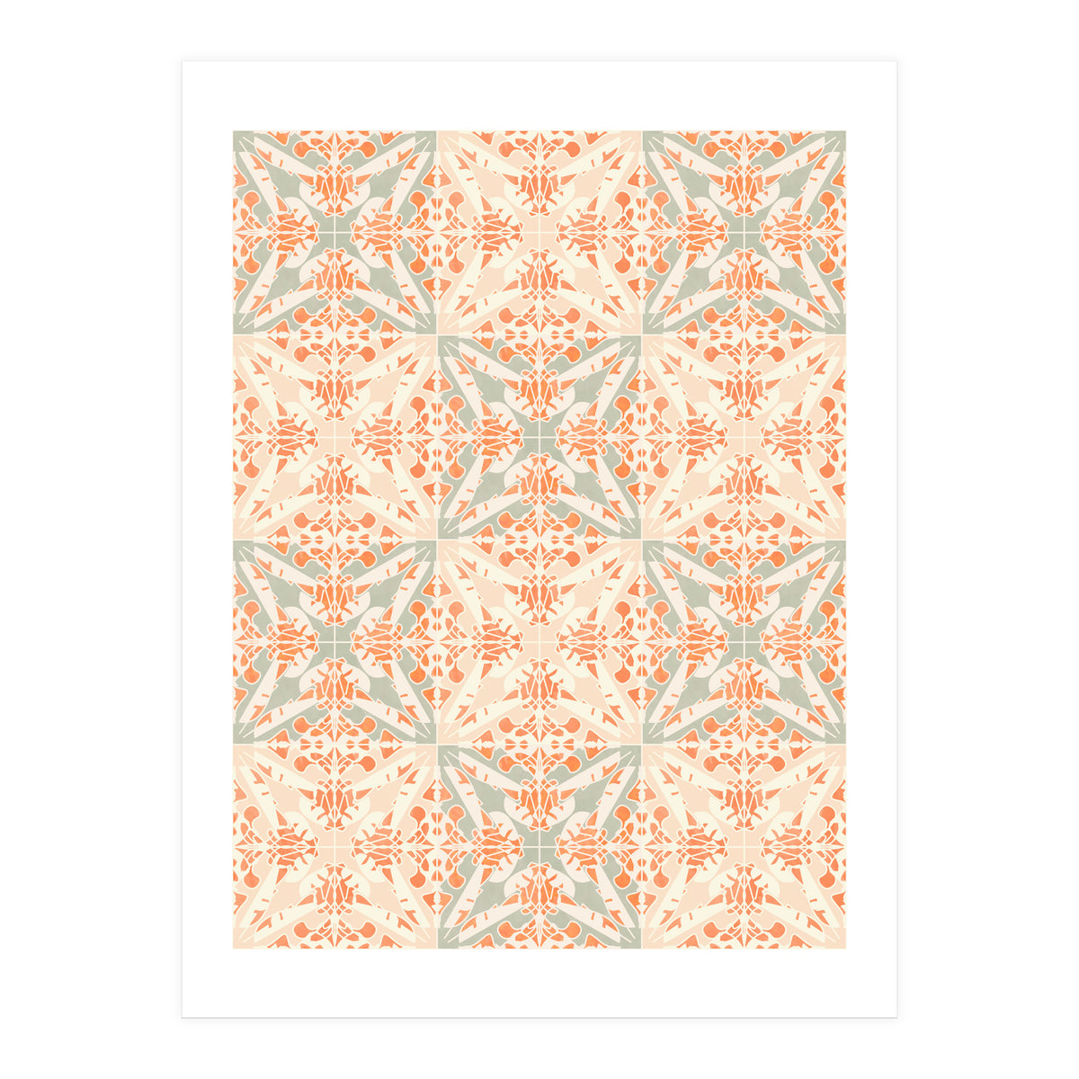 Coral Moth Tiles (Print Only)