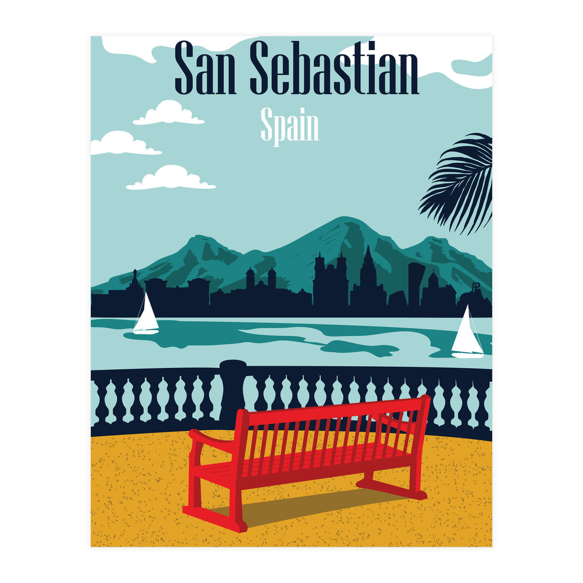 San Sebastian Beach, Spain (Print Only)