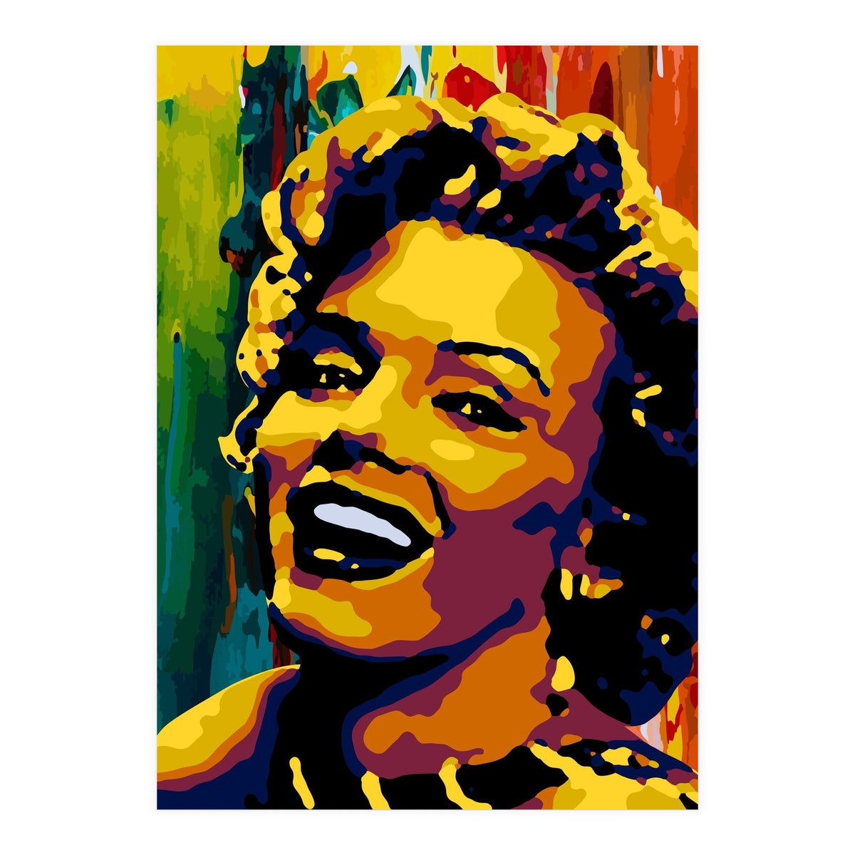 Marilyn Monroe Colorful abstract 2 (Print Only)