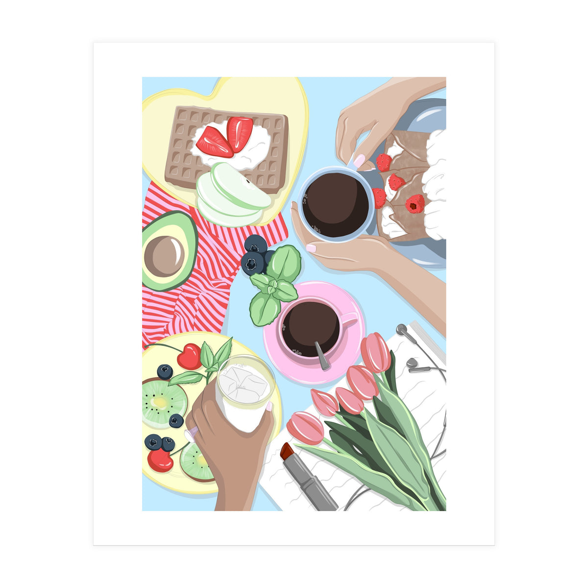 Girl Dinner Table (Print Only)