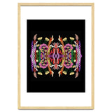 The Butterfly Effect Series 01, Paint Blot Mirror Colorful, Symmetrical Graphic, Eclectic Mandala thumbnail