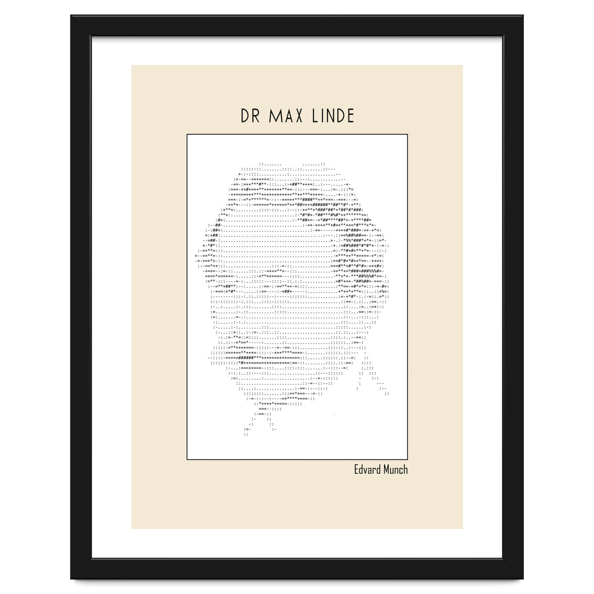 Dr Max Linde – Edvard Munch (ascii Art)
